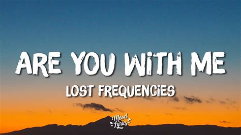 are you with me are you with me lyrics|are you with me by lost frequencies.